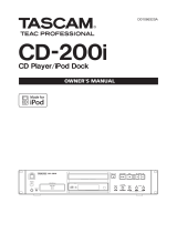 Tascam CD-200i User manual