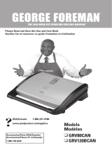 George Foreman GRV120BCAN Owner's manual