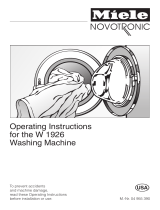 Miele Miele Novotronic Washing Machine User manual