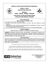 Suburban Suburban Gas Water Heater User manual