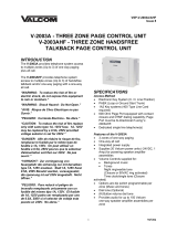 Valcom V-2003A User manual