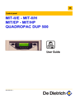 De Dietrich MIT-II/E, MIT-II/H, MIT/EP, MIT/HP and QUADROPAC DUP 500 User guide