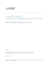 Juniper JUNOSE 11.1.X BGP AND MPLS Configuration manual