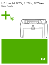 HP (Hewlett-Packard) LaserJet 1022 Printer series User manual