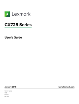 Lexmark CX725 Series User manual