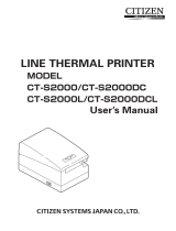 Citizen CT-S2000 User manual