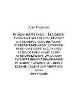 Acer P1383W User manual