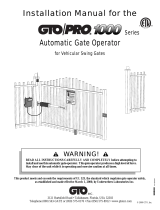 GTO SW-1000 Installation guide