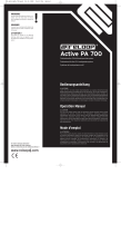 Reloop Active PA 1600 Operating instructions