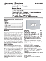 American Standard ACONT401AN21MA Installer's Manual