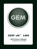 GEM eM 1400 Owner's manual