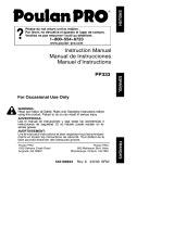 Poulan PP333 User manual