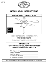 Canarm PACIFIC WIND Installation Instructions Manual