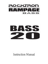 Rocktron BASS20 Owner's manual