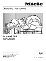 Miele G665 Owner's manual