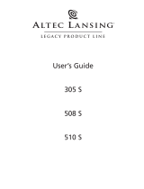 Altec Lansing 305 S User manual