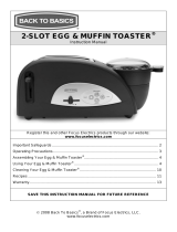 Back to Basics 2-SLOT EGG & MUFFIN User manual