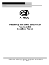 Aimco AE-2015 Operating instructions