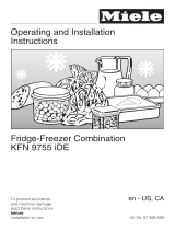 Miele KFN9755iDE Owner's manual