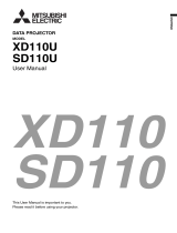 Mitsubishi Electric XD110U User manual