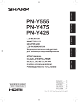 Sharp PNY425 Owner's manual