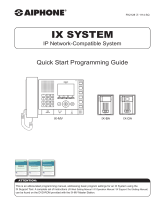 Aiphone IX Quikstart Guide