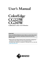 Eizo CG223W Owner's manual