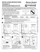 American Standard CHAMPION 4 2034 Installation guide