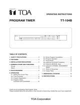 TOA TT-104B User manual