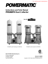 Powermatic PM1900TX-BK3 Dust Collector, 3HP 3PH 230/460V, 30-Micron Bag Filter Kit User manual