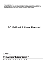 DSC PowerSeries PK5508 User manual
