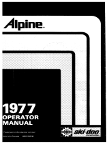 BOMBARDIER Ski-Doo Alpine 1977 Series User manual