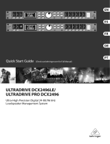 Behringer DCX2496LE Ultradrive Quick start guide