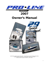 Pro-Line Boats 2009 Grand Sport 29 Owner's manual