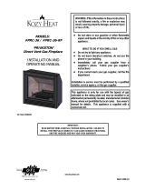 kozy heat PRC-36-RF Owner's manual