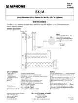 Aiphone RX-JA Operating instructions