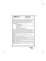 Audiovox Auto Security SS92 User manual