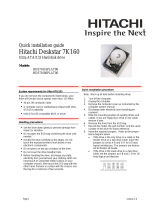 Hitachi Deskstar 7K160 Quick Installation Manual