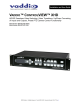 VADDIO CONTROLVIEW XHD Installation and User Manual