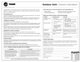 Trane 4TTA3 Owner's Information