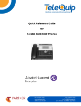 Alcatel-Lucent 4039 Quick Reference Manual