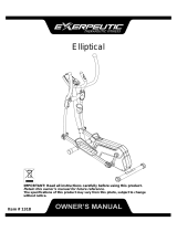 Exerpeutic 1318 Owner's manual