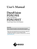 Eizo FDX1501T User manual