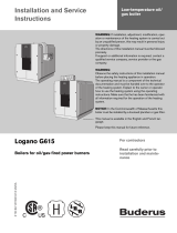 Buderus Logano G615 Owner's manual