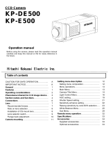 Hitachi ccd camera User manual