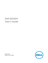 Dell S2415H User manual