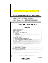 Hitachi BRD-E2-55K Operating instructions