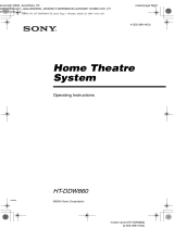 Sony HT-DDW860 User manual