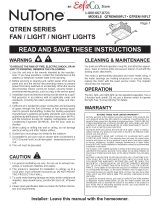 NuTone QTREN110FLT Installation guide