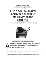 Central Pneumatic 67501 Air Compressor Owner's manual